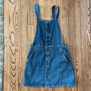 ZARA Trafaluc Mini Overall Jean Skirt